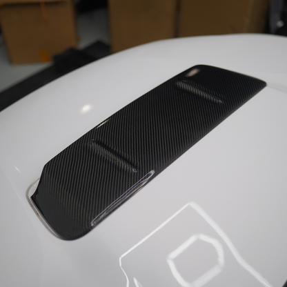 JDMuscle [22-25 WRX] Tanso Carbon Fiber Hood Scoop Cover V1