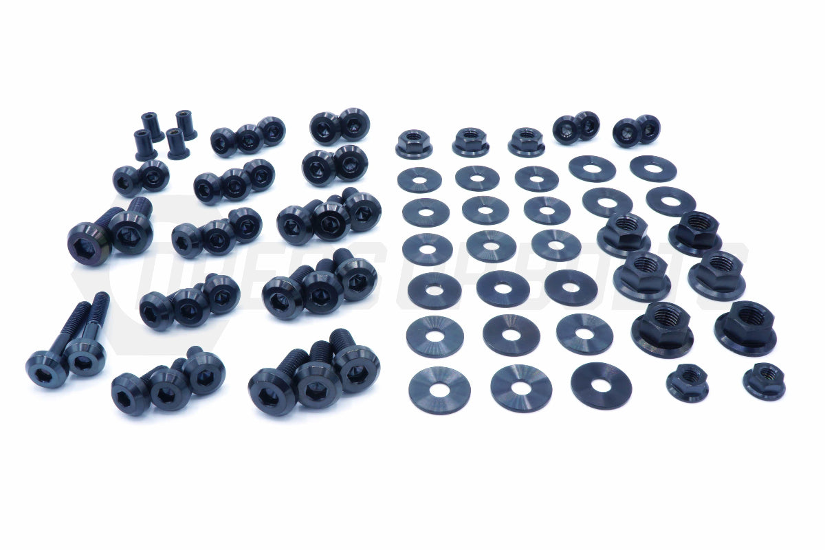 Stage 2 Titanium Hardware Engine Bay Kit - Mitsubishi Evo VIII - Graveyard Performance