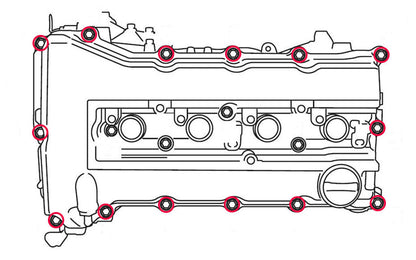 Titanium Hardware Valve Cover Kit - 4B11T Engine - Graveyard Performance