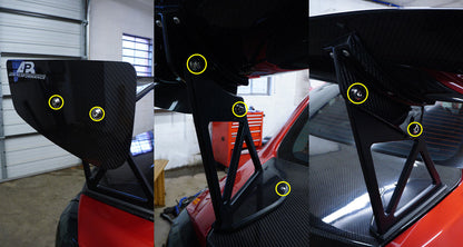 Titanium Hardware Wing Kit - APR GTC-300 (Evo X) - Graveyard Performance