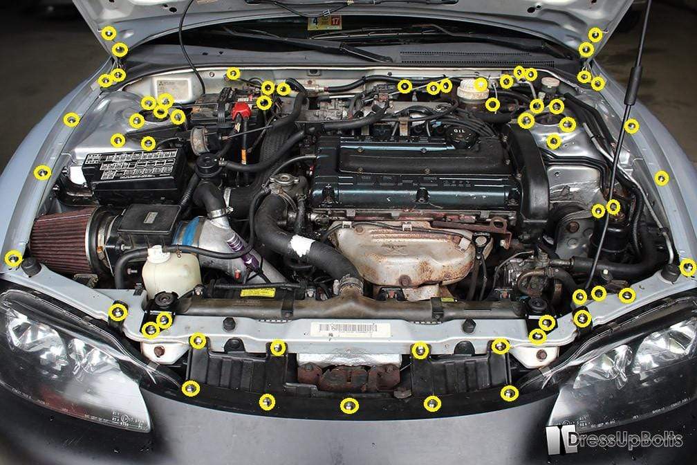 Eagle 2G Talon DSM (1995-1999) Titanium Full Engine Bay Kit - Graveyard Performance