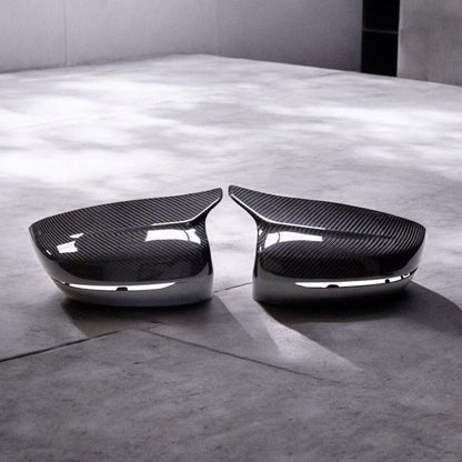 M Style Carbon Fiber Mirror Caps - BMW G20/ G22/ G30/ G14/ G15 | Palenon Performance - Graveyard Performance