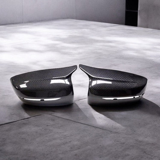 M Style Carbon Fiber Mirror Caps - BMW G20/ G22/ G30/ G14/ G15 | Palenon Performance - Graveyard Performance