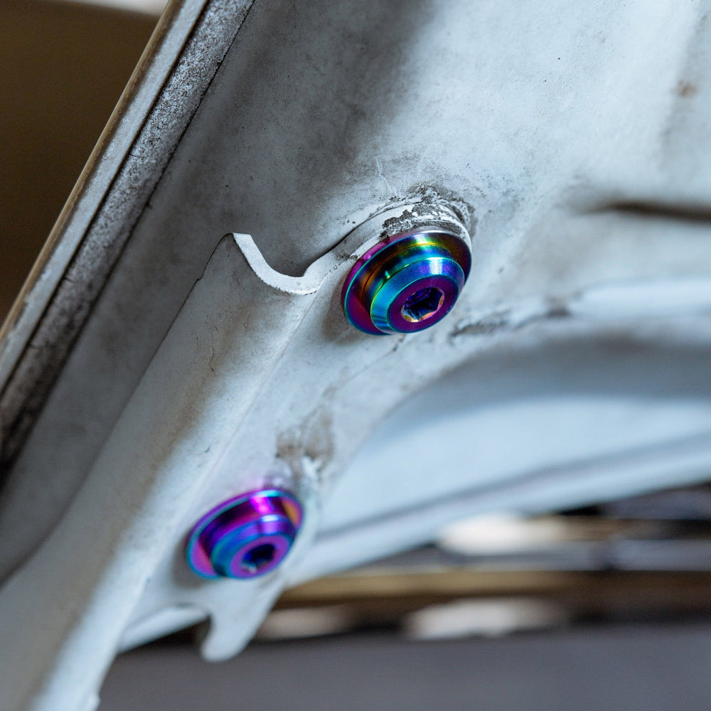 Titanium Hardware Hood Kit - Toyota Supra MKIII (1986-1992) - Graveyard Performance