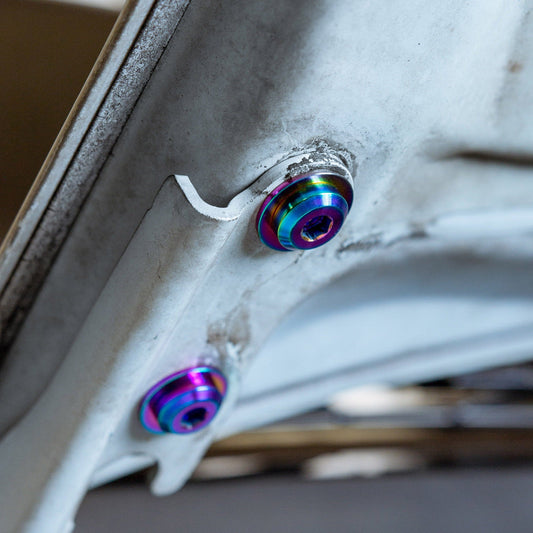 Titanium Hardware Hood Kit - Toyota Supra MKIII (1986-1992) - Graveyard Performance