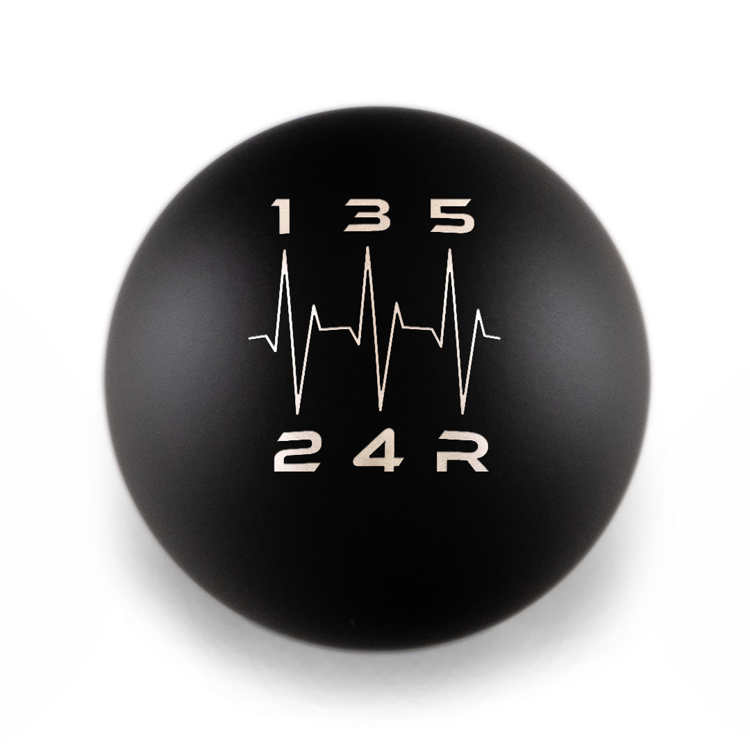 Billetworkz Weighted Shift Knob -  5-Speed Heartbeat Engraving for Subaru