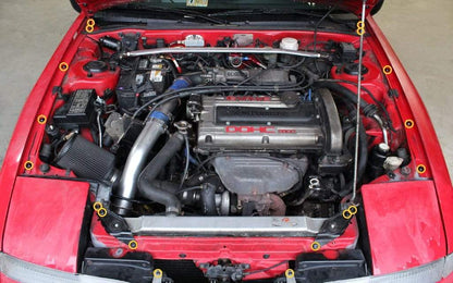 Mitsubishi 1G Eclipse (1990-1994) Titanium Partial Engine Bay Kit - Graveyard Performance