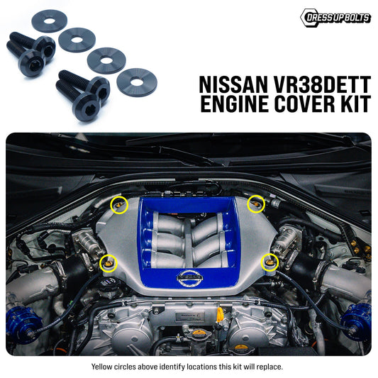 Titanium Hardware Engine Cover Kit - Nissan VR38DETT Engine - Graveyard Performance