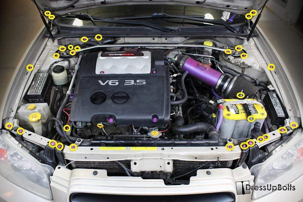 Nissan Maxima (2000-2003) Titanium Engine Bay Kit - Graveyard Performance