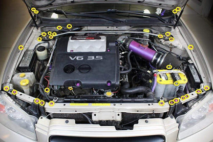 Infiniti I35 (2002-2004) Titanium Engine Bay Kit - Graveyard Performance