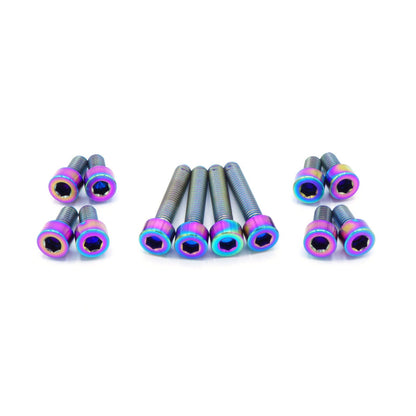 Titanium Hardware Coil Pack Cover Kit - RB25 Engine - Graveyard Performance
