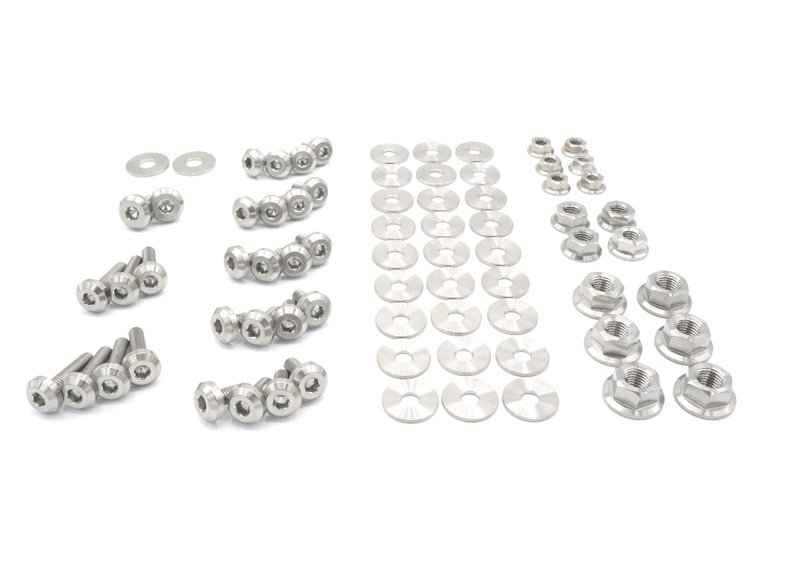 Stage 2 Titanium Hardware Engine Bay Kit - Nissan S15 (1999-2002) - Graveyard Performance