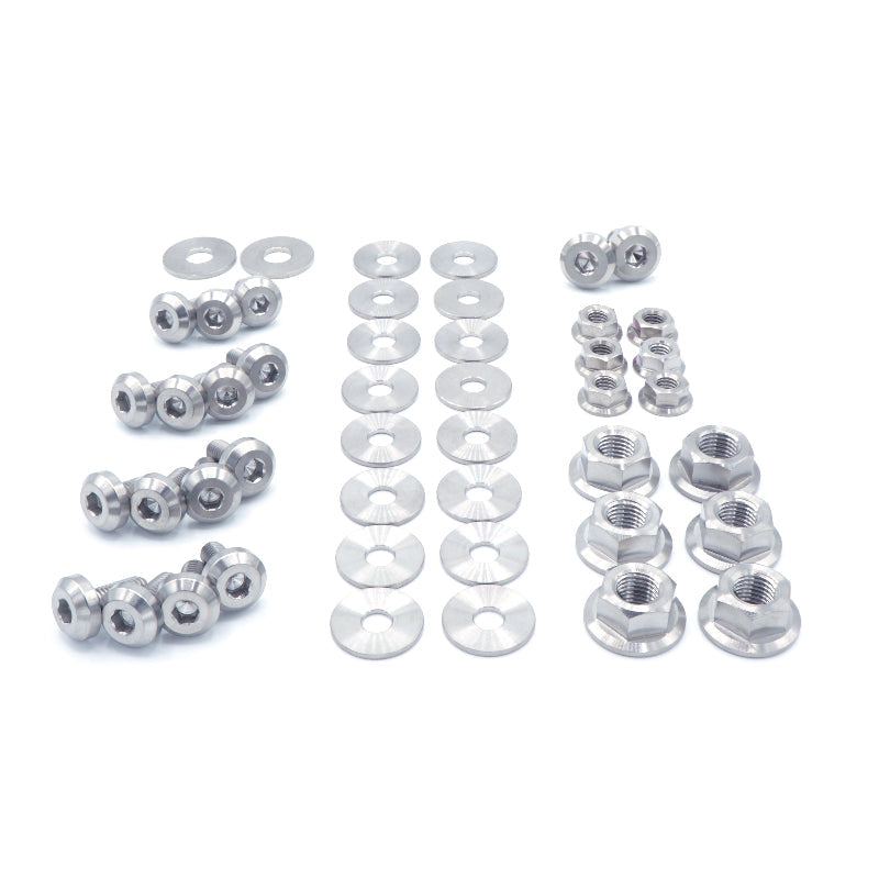 Stage 1 Titanium Hardware Engine Bay Kit - Nissan S15 (1999-2002) - Graveyard Performance