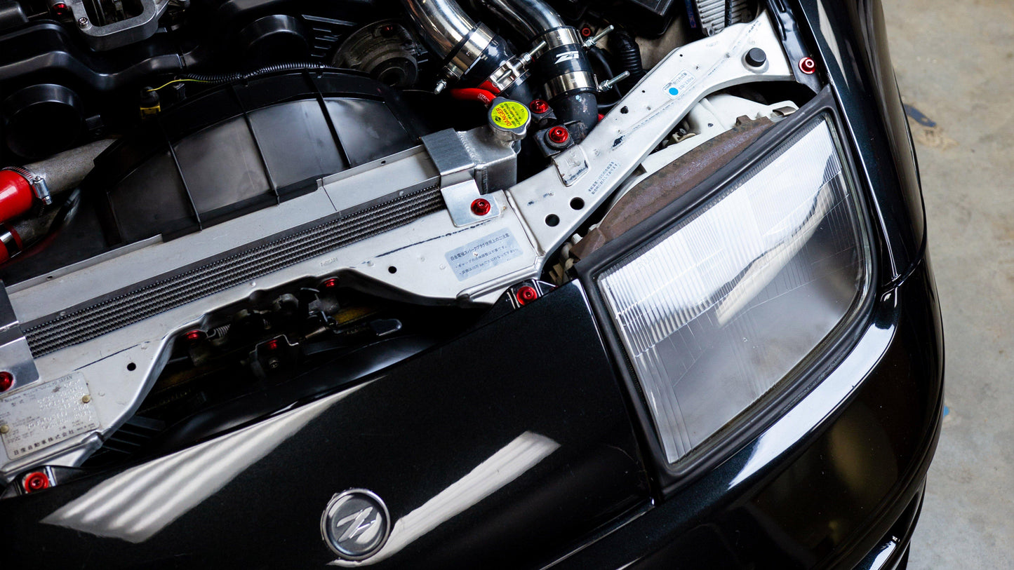 Stage 1 Titanium Hardware Engine Bay Kit - Nissan 300ZX (1990-1999) - Graveyard Performance