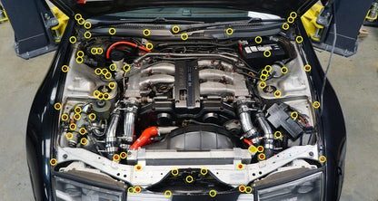Stage 3 Titanium Hardware Engine Bay Kit - Nissan 300ZX (1990-1999) - Graveyard Performance