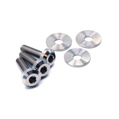 Titanium Hardware Power Steering Reservoir Kit - Nissan 300ZX (1990-1999) - Graveyard Performance
