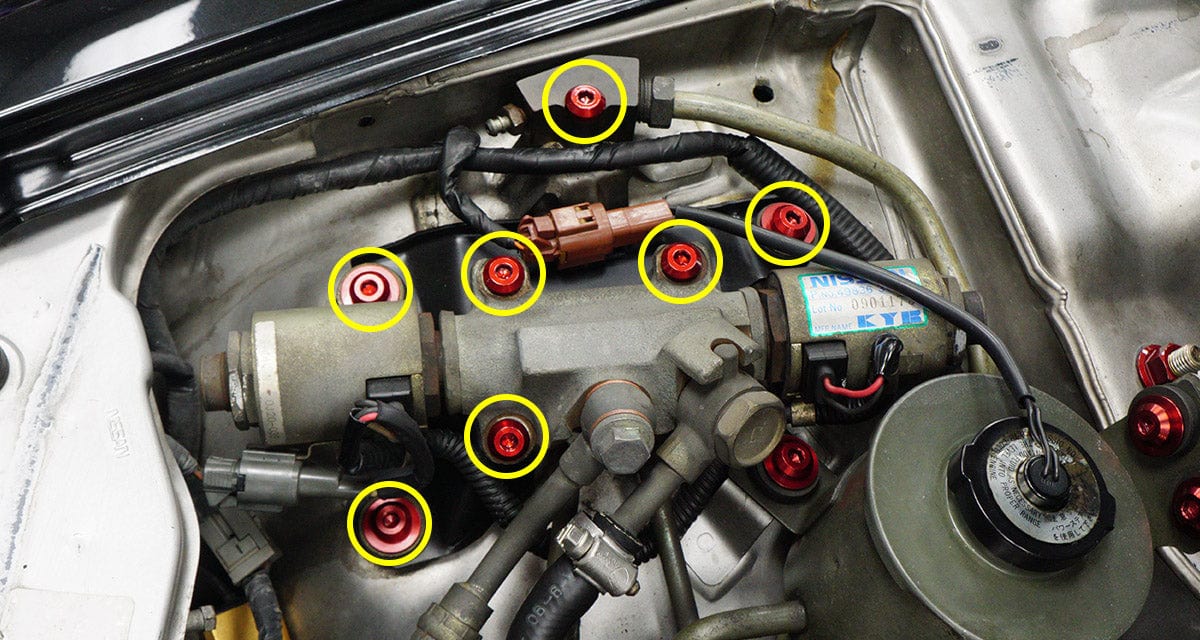 Titanium Hardware HICAS Kit - Nissan 300ZX (1990-1999) - Graveyard Performance