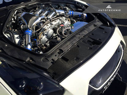AutoTecknic Dry Carbon Cooling Shroud - Nissan R35 GTR - Graveyard Performance