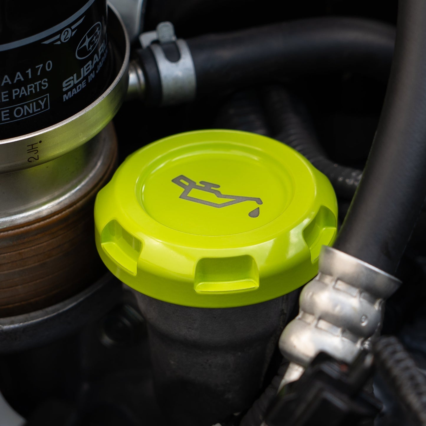Billetworkz Engine Bay Caps - Subaru WRX/STI 2008-2014 - Graveyard Performance