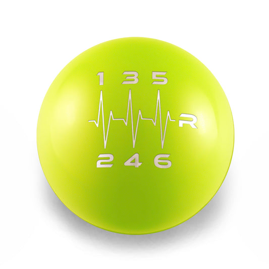 Billetworkz Weighted Shift Knob - 6 Speed Heartbeat Engraving for Subaru - Graveyard Performance
