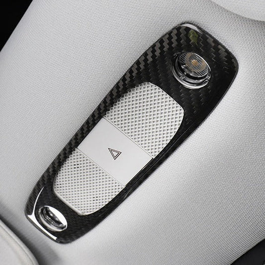 Tesla Model 3 Front & Rear Carbon Fiber Dome Light Covers | Palenon Performance - Graveyard Performance