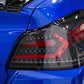OLM Evolution Tail Lights (Clear Lens, Black Base, Red Bar) - 2015-2021 WRX / STI