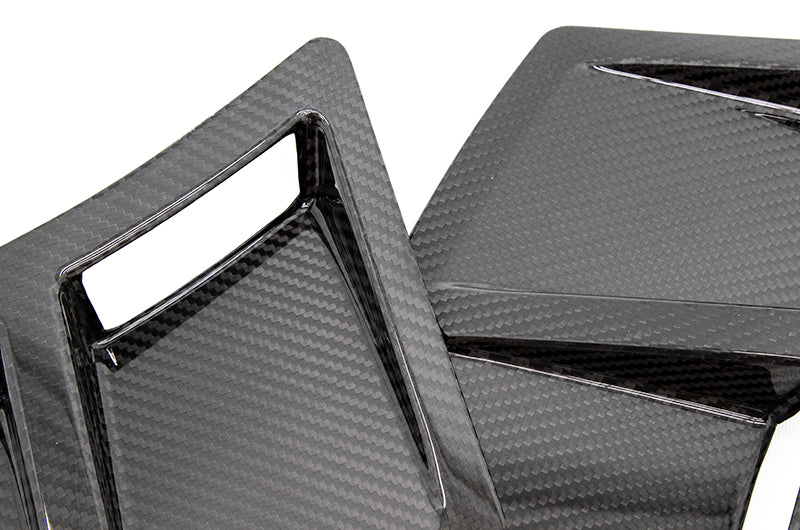 OLM S207 Style Carbon Fiber Bumper Vent Inserts - 2015+ WRX / STI - Graveyard Performance