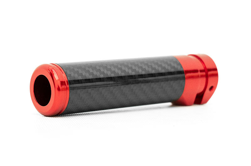 OLM Signature Series Ebrake Handle (Black Carbon w/Red) - 2015-2021 WRX & STI / 2013-2022 FR-S / BRZ / 86 / 2014-2018 Forester / 2013+ *Crosstrek - Graveyard Performance