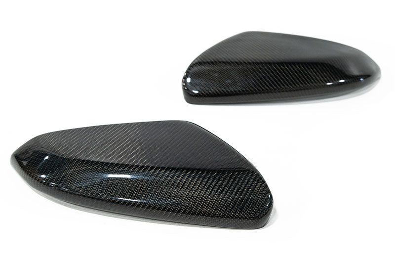 OLM Carbon Fiber Mirror Covers (Gloss Finish) - 2016-2021 Honda Civic - Graveyard Performance