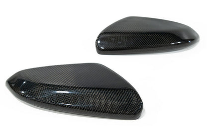 OLM Carbon Fiber Mirror Covers (Gloss Finish) - 2016-2021 Honda Civic - Graveyard Performance
