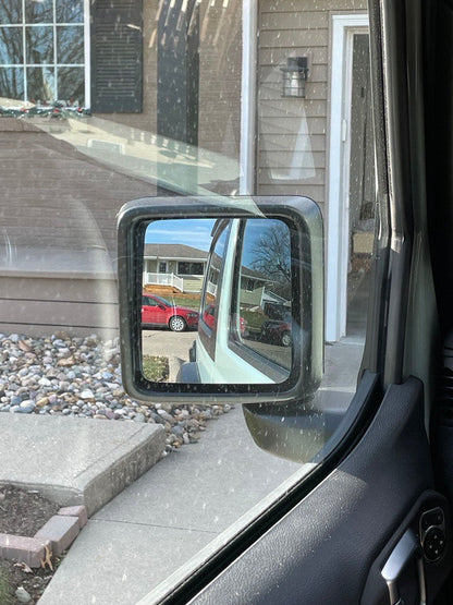 OLM Convex Mirrors with Defrosters (Chrome) - 2018+ Wrangler - Graveyard Performance