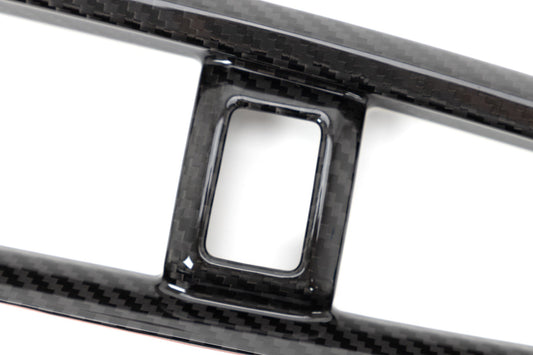 OLM LE Carbon Fiber Center Climate Control Vent Cover - 2016-2021 Honda Civic / 2016-2021 Honda Civic Type R - Graveyard Performance