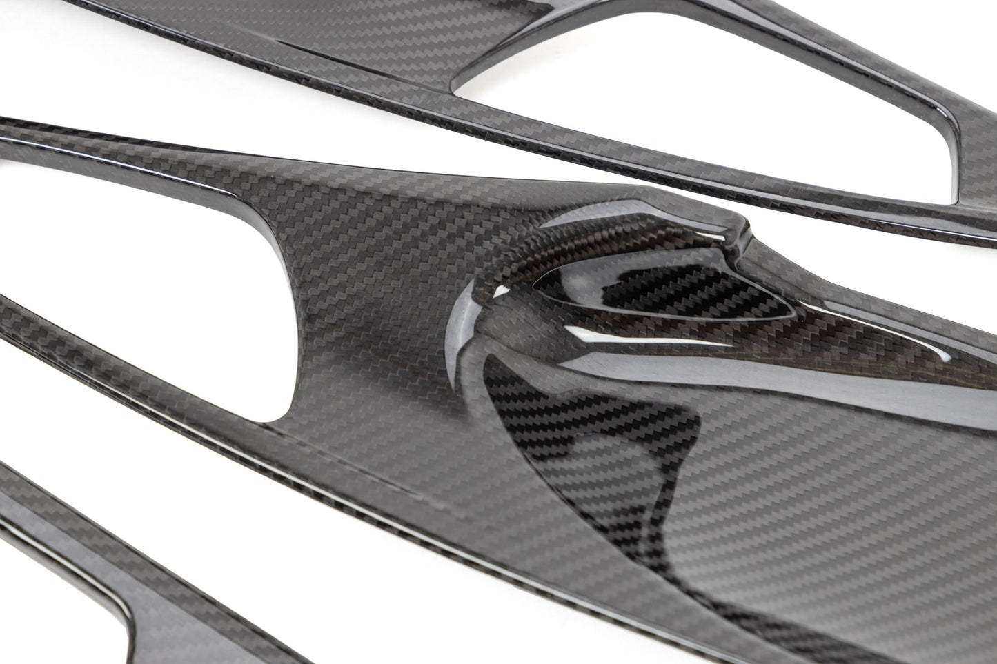OLM LE Carbon Fiber Interior Door Handle Trim Covers (Full Set) - 2016 - 21 Honda Civic / 2017-21 Honda Civic Type R - Graveyard Performance