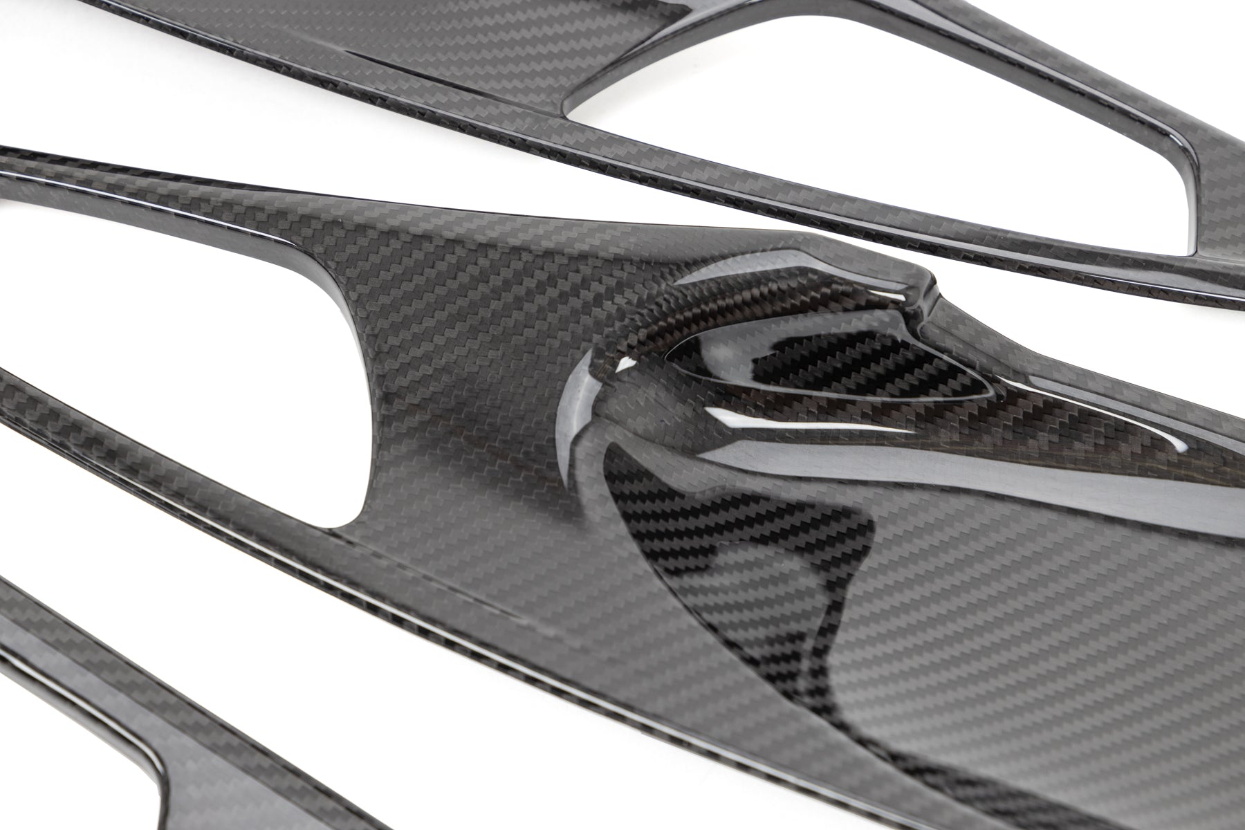 OLM LE Carbon Fiber Interior Door Handle Trim Covers (Full Set) - 2016 - 21 Honda Civic / 2017-21 Honda Civic Type R - Graveyard Performance