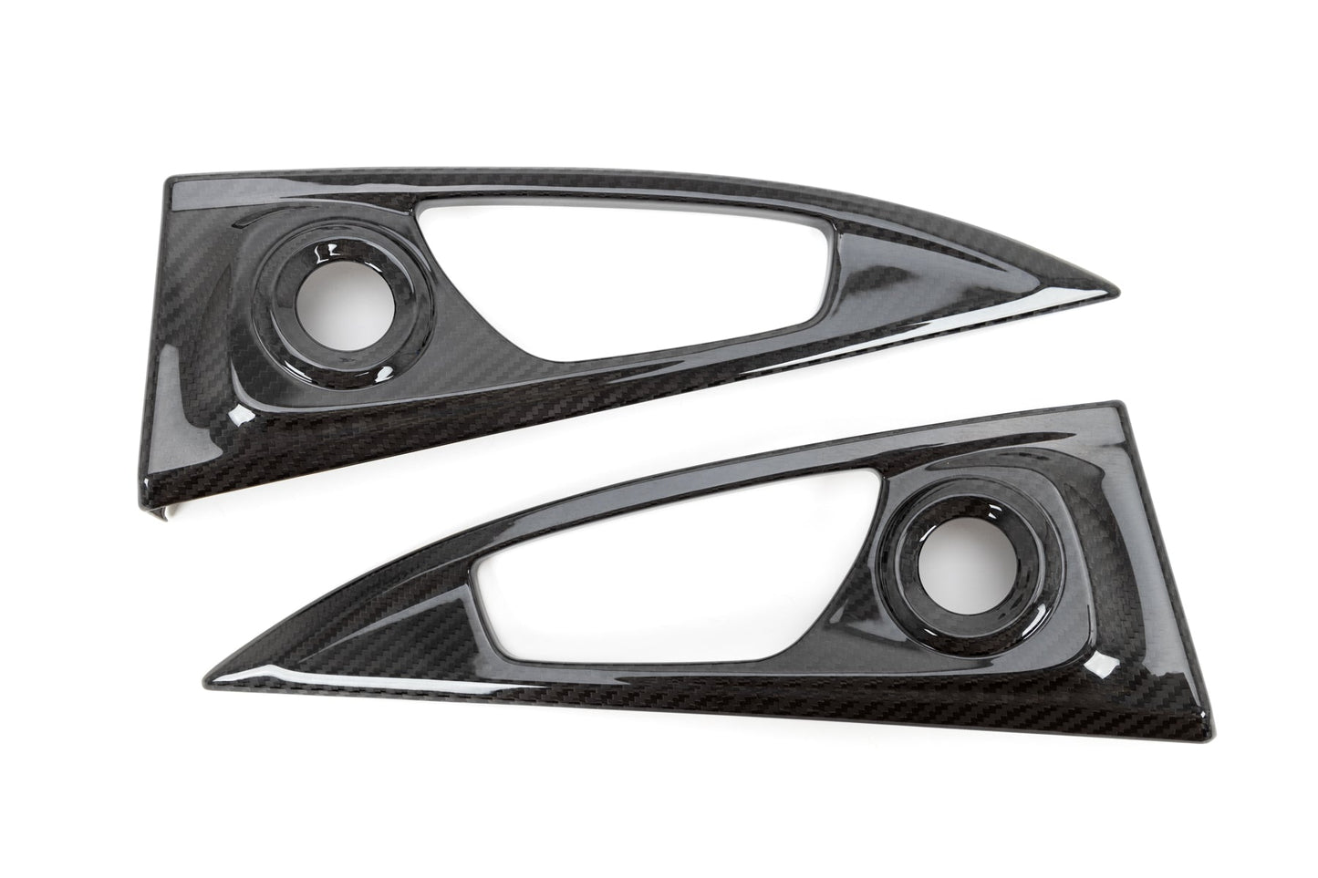 OLM LE Carbon Fiber Interior Door Handle Trim Covers (Full Set) - 2016 - 21 Honda Civic / 2017-21 Honda Civic Type R - Graveyard Performance