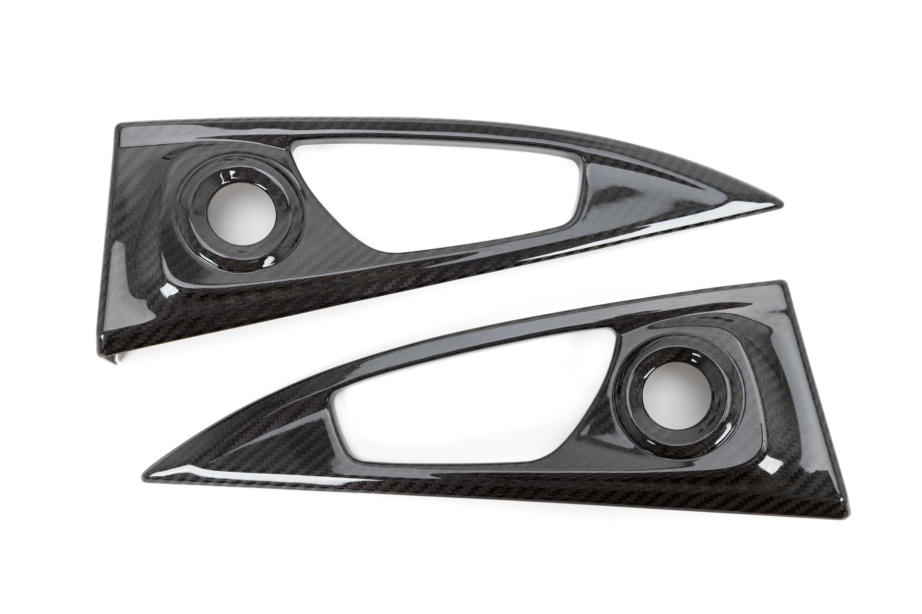 OLM LE Carbon Fiber Interior Door Handle Trim Covers (Full Set) - 2016 - 21 Honda Civic / 2017-21 Honda Civic Type R - Graveyard Performance