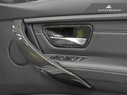 AutoTecknic Carbon Door Grip Handle Trim Set - F30 3-Series | F32 4-Series - Graveyard Performance