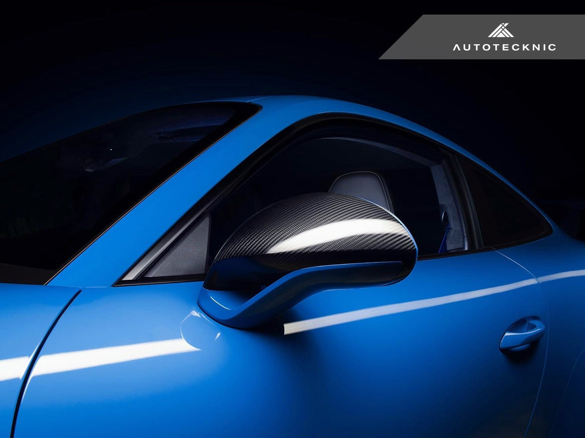 AutoTecknic Dry Carbon Sport Design Mirror Covers - Porsche 991 Turbo | GT3 | GT4 - Graveyard Performance