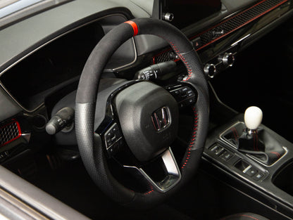 PRL Motorsports Steering Wheel 2016-2021 Civic Leather and Suede Red