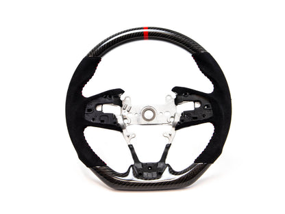 PRL Motorsports Steering Wheel 2016-2021 Civic Carbon and Suede Red