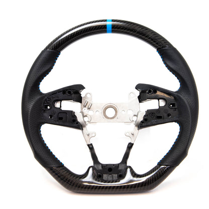 PRL Motorsports Steering Wheel 2016-2021 Civic Carbon and Leather Blue