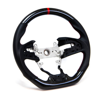 PRL Motorsports Steering Wheel 2016-2021 Civic Carbon and Leather Red