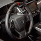PRL Motorsports Steering Wheel 2016-2021 Civic Carbon and Leather Red