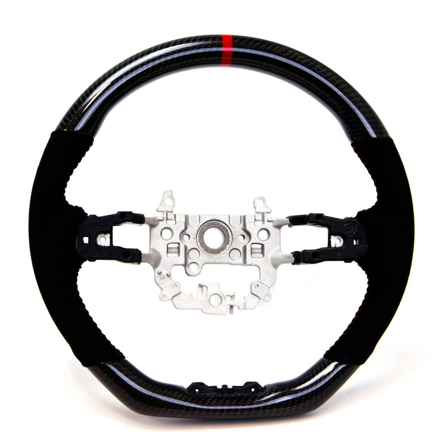 PRL Motorsports Steering Wheel 2022 Civic Carbon and Suede Red