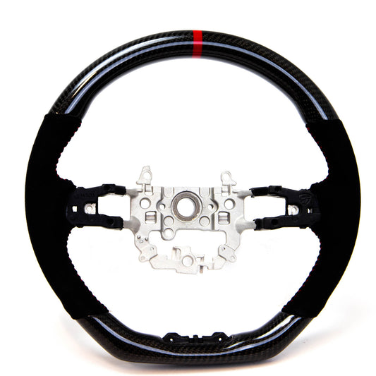 PRL Motorsports Steering Wheel 2022 Civic Carbon and Suede Red