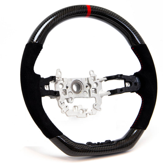PRL Motorsports Steering Wheel 2022 Civic Carbon and Suede Red