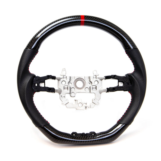 PRL Motorsports Steering Wheel 2022 Civic Carbon and Leather Red