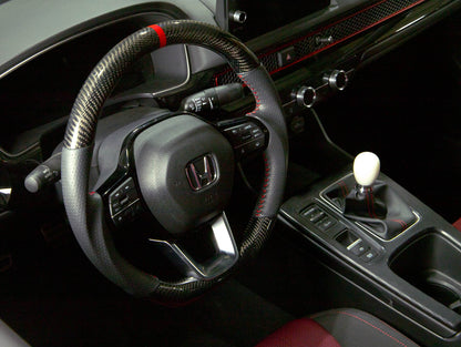 PRL Motorsports Steering Wheel 2022 Civic Carbon and Leather Red