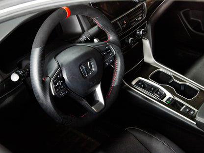 PRL Motorsports Steering Wheel 2018-2022 Accord Leather and Suede Red