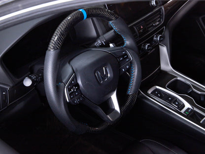 PRL Motorsports Steering Wheel 2018-2022 Accord Carbon and Leather Blue